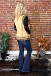 Faux Suede Tan Vest with Fur Edging-Vest-Montana Co-Gallop 'n Glitz- Women's Western Wear Boutique, Located in Grants Pass, Oregon