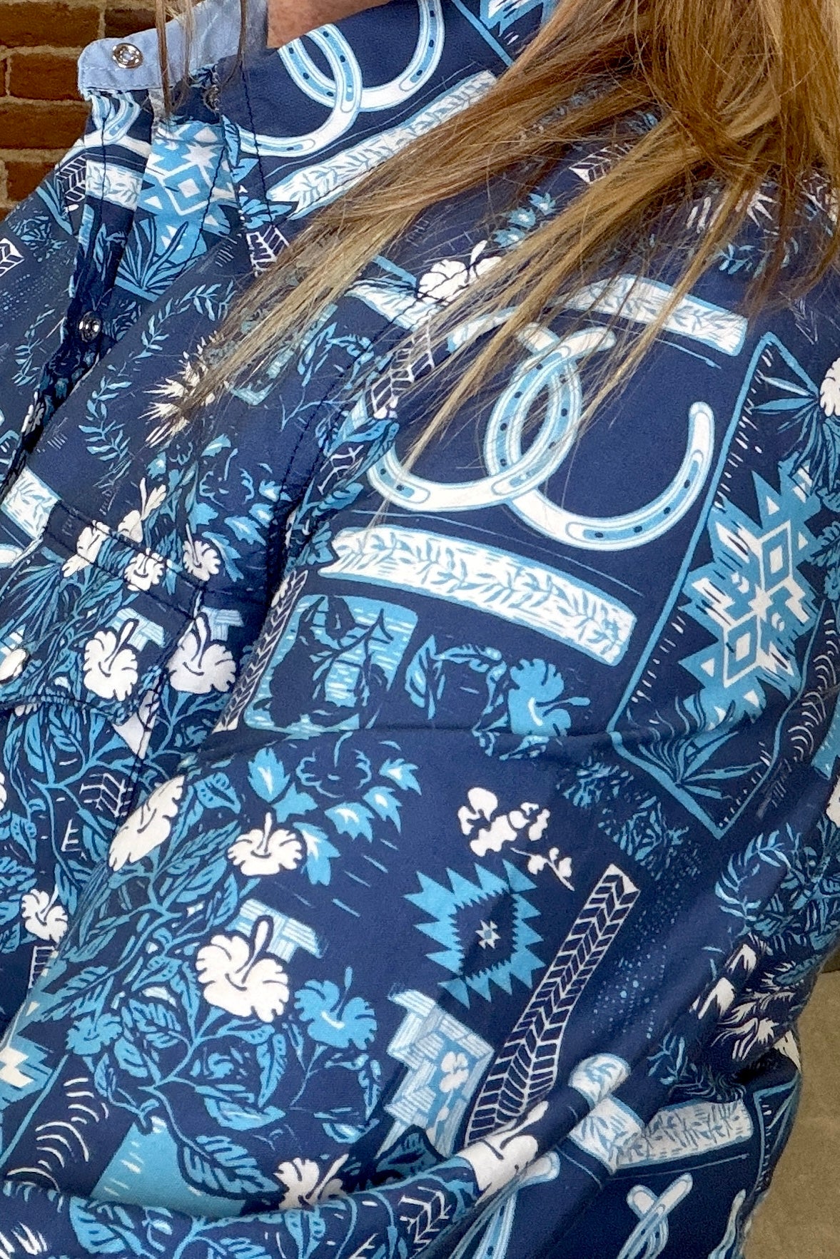 Women's L/S Tropical Resort Pearl Snap by Roper-Top-Roper/Stetson-Gallop 'n Glitz- Women's Western Wear Boutique, Located in Grants Pass, Oregon