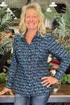 Women's Long Sleeve Desert Stripe Print Shirt by Roper-top-Roper/Stetson-Gallop 'n Glitz- Women's Western Wear Boutique, Located in Grants Pass, Oregon