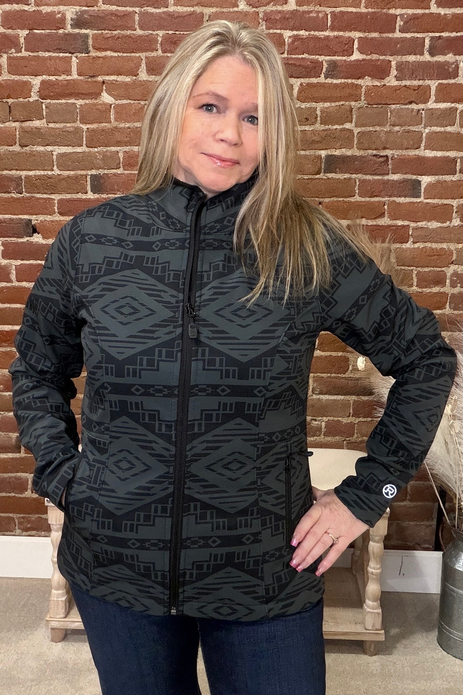 Women's Shadow Canyon Soft Shell Jacket by Roper-Jacket-Roper/Stetson-Gallop 'n Glitz- Women's Western Wear Boutique, Located in Grants Pass, Oregon