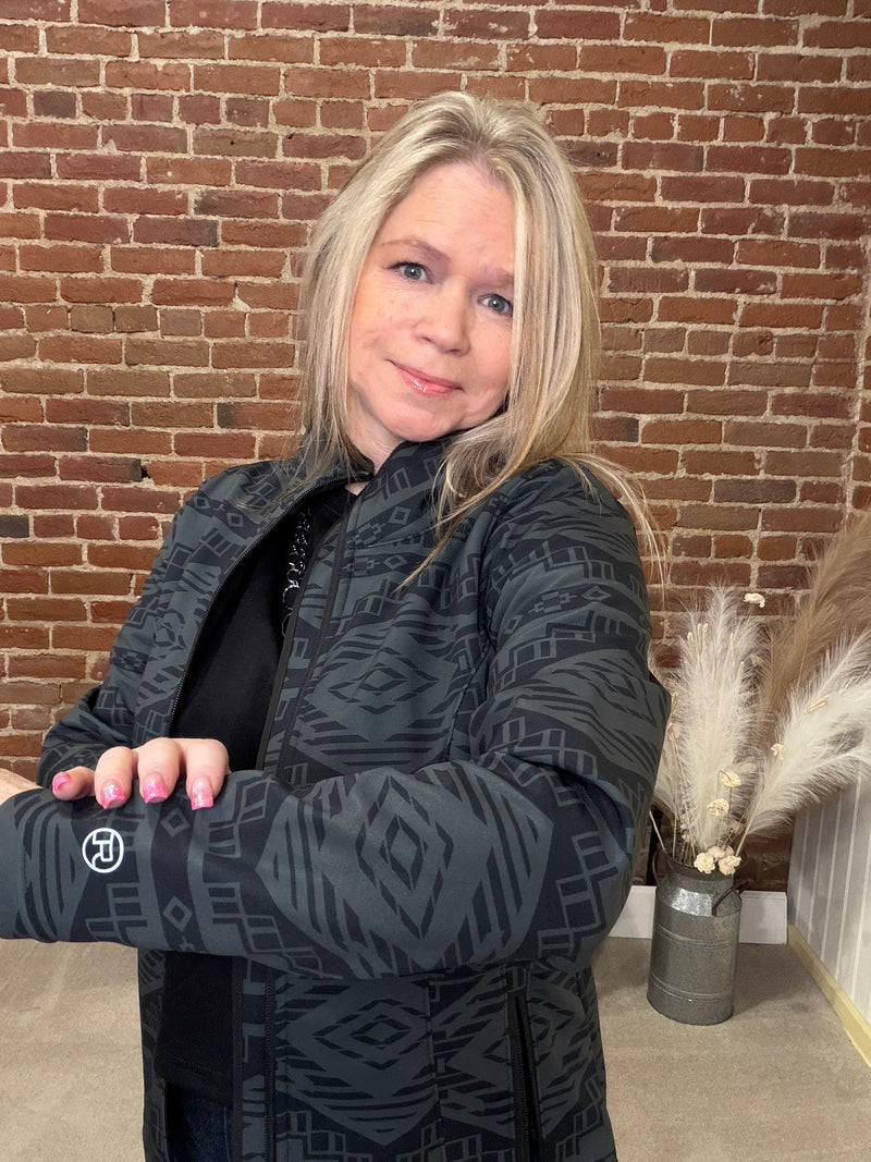 Women's Shadow Canyon Soft Shell Jacket by Roper-Jacket-Roper/Stetson-Gallop 'n Glitz- Women's Western Wear Boutique, Located in Grants Pass, Oregon