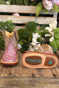 Cowbabies Glitter Pink Boots by Roper-Kids Footwear-Roper/Stetson-Gallop 'n Glitz- Women's Western Wear Boutique, Located in Grants Pass, Oregon