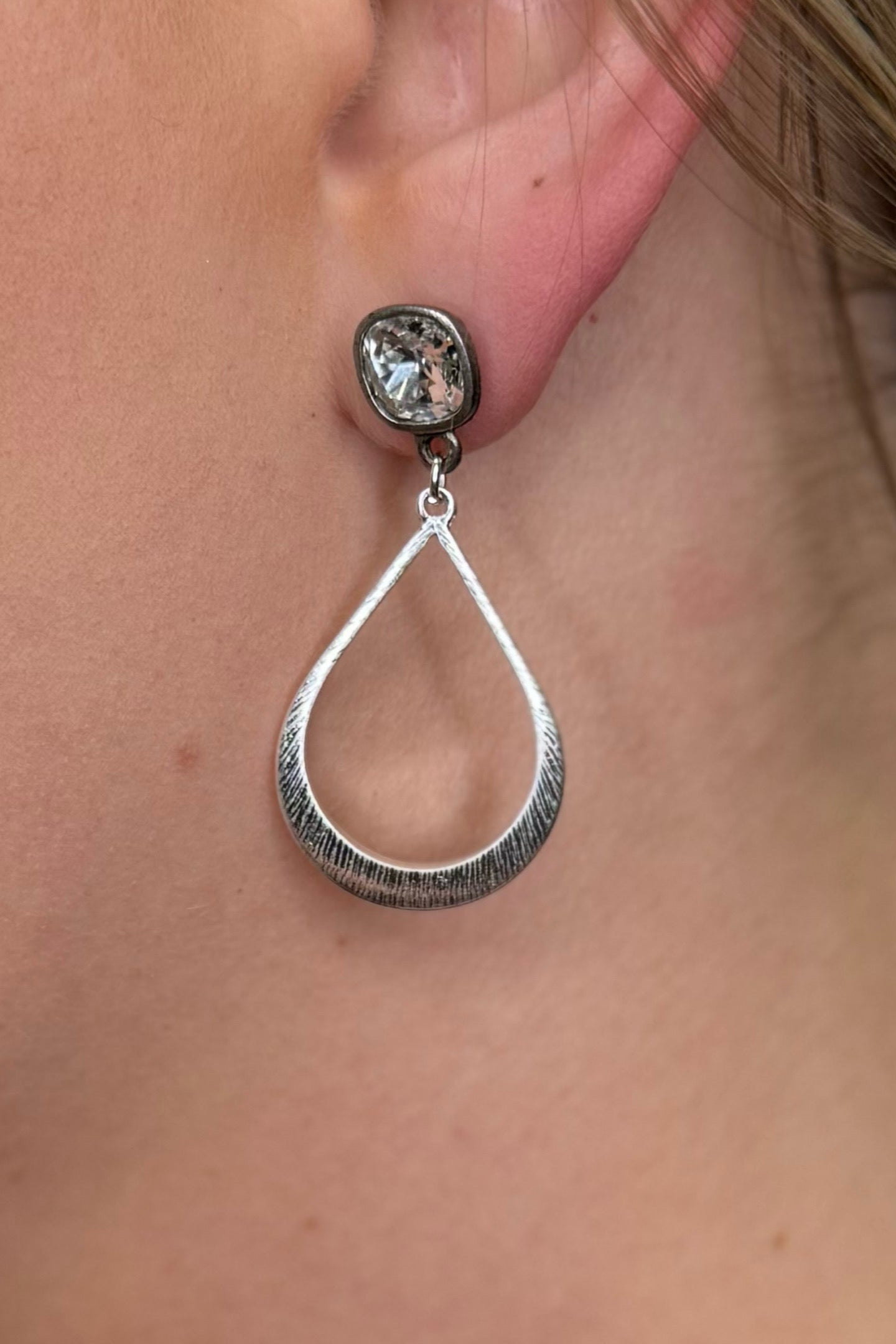 Cascade Crystal Earrings-Jewelry-Pink Panache-Gallop 'n Glitz- Women's Western Wear Boutique, Located in Grants Pass, Oregon