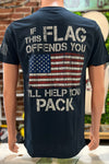 "If This Flag Offends You Pack" Tee-Men's Graphic Tee-Buck Wear-Gallop 'n Glitz- Women's Western Wear Boutique, Located in Grants Pass, Oregon