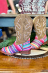 Roper Youth Glitter Serape Square Toe Boot-Kids Footwear-Roper/Stetson-Gallop 'n Glitz- Women's Western Wear Boutique, Located in Grants Pass, Oregon