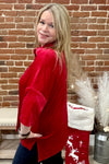 Prim Button Up Red Velvet Top-top-jess lea-Gallop 'n Glitz- Women's Western Wear Boutique, Located in Grants Pass, Oregon