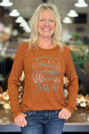 Knit Cowboy Take Me Away Top-top-Liberty Wear-Gallop 'n Glitz- Women's Western Wear Boutique, Located in Grants Pass, Oregon