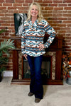 Janet Fleece Pull Over by Outback-Sweater-Outback Trading-Gallop 'n Glitz- Women's Western Wear Boutique, Located in Grants Pass, Oregon