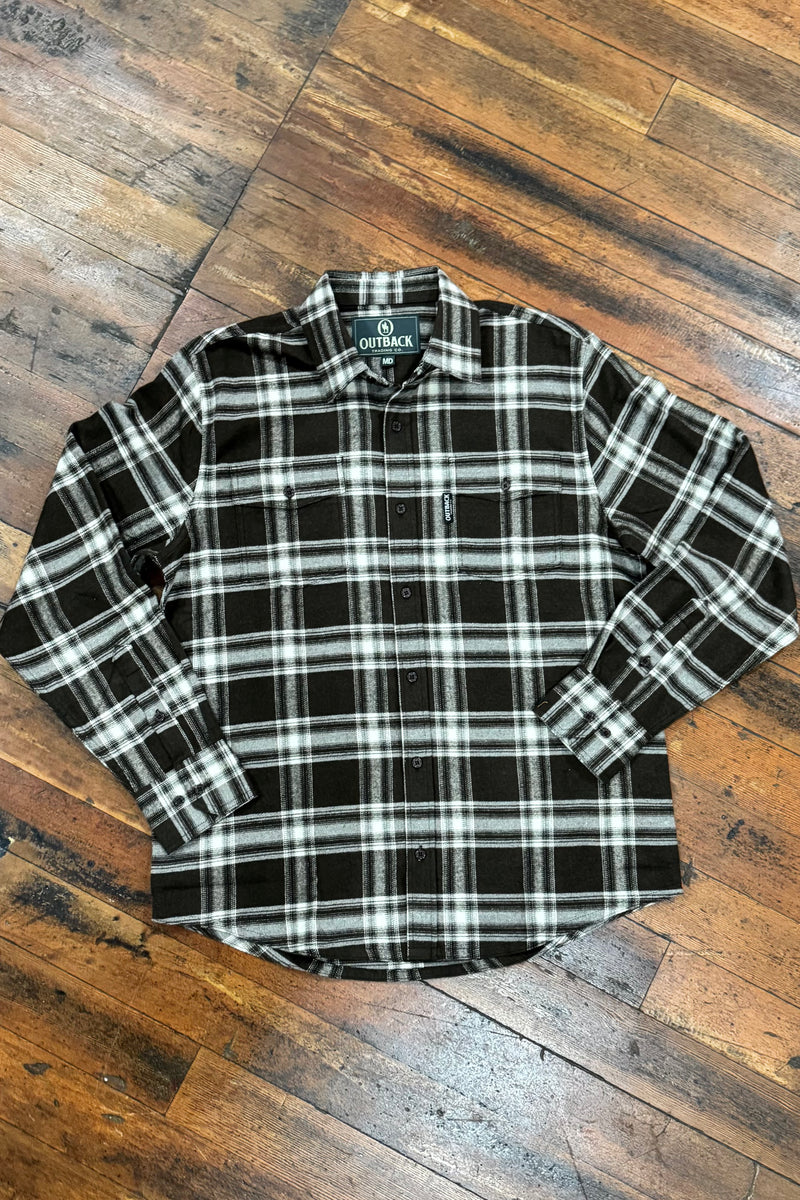 Men's Plaid Flannel Shirt by Outback-Men's Outerwear-Outback Trading-Gallop 'n Glitz- Women's Western Wear Boutique, Located in Grants Pass, Oregon