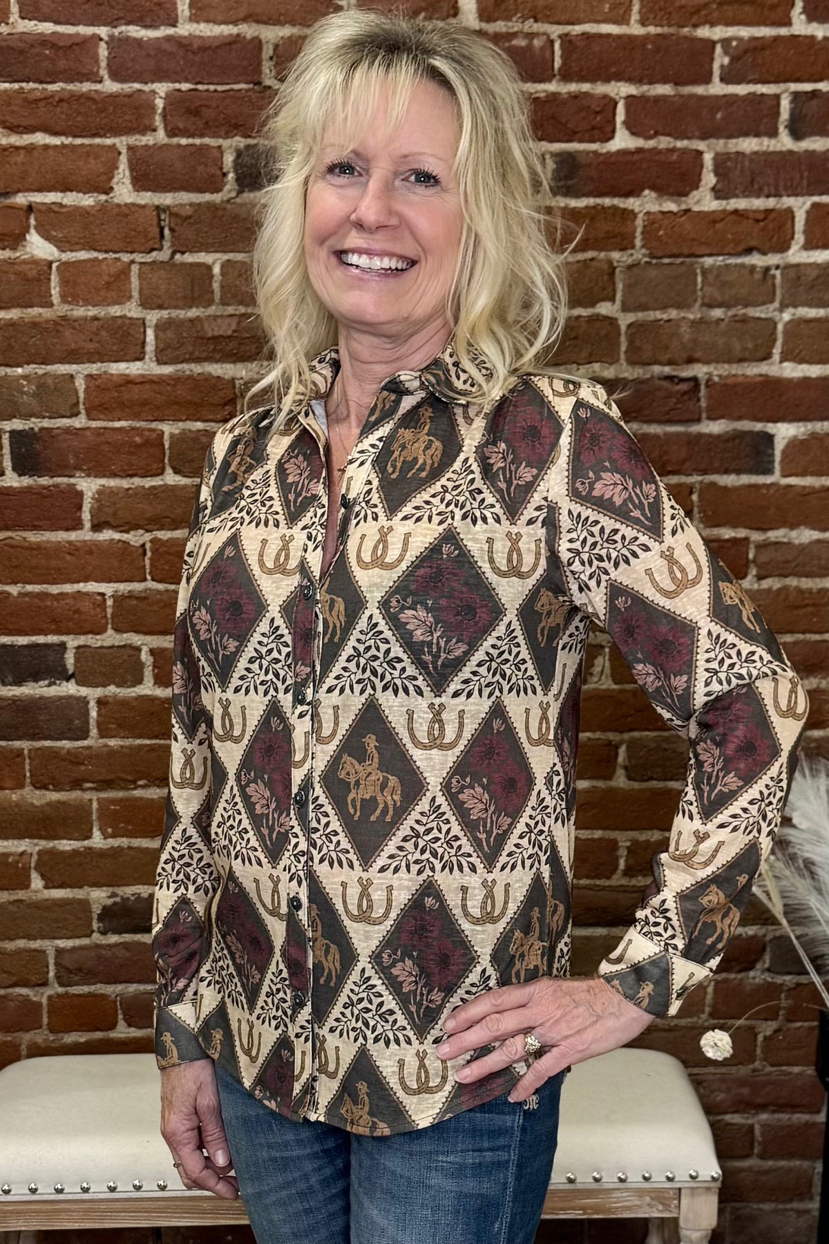 Bonnie Blouse by Tasha Polizzi-Top-Tasha Polizzi-Gallop 'n Glitz- Women's Western Wear Boutique, Located in Grants Pass, Oregon