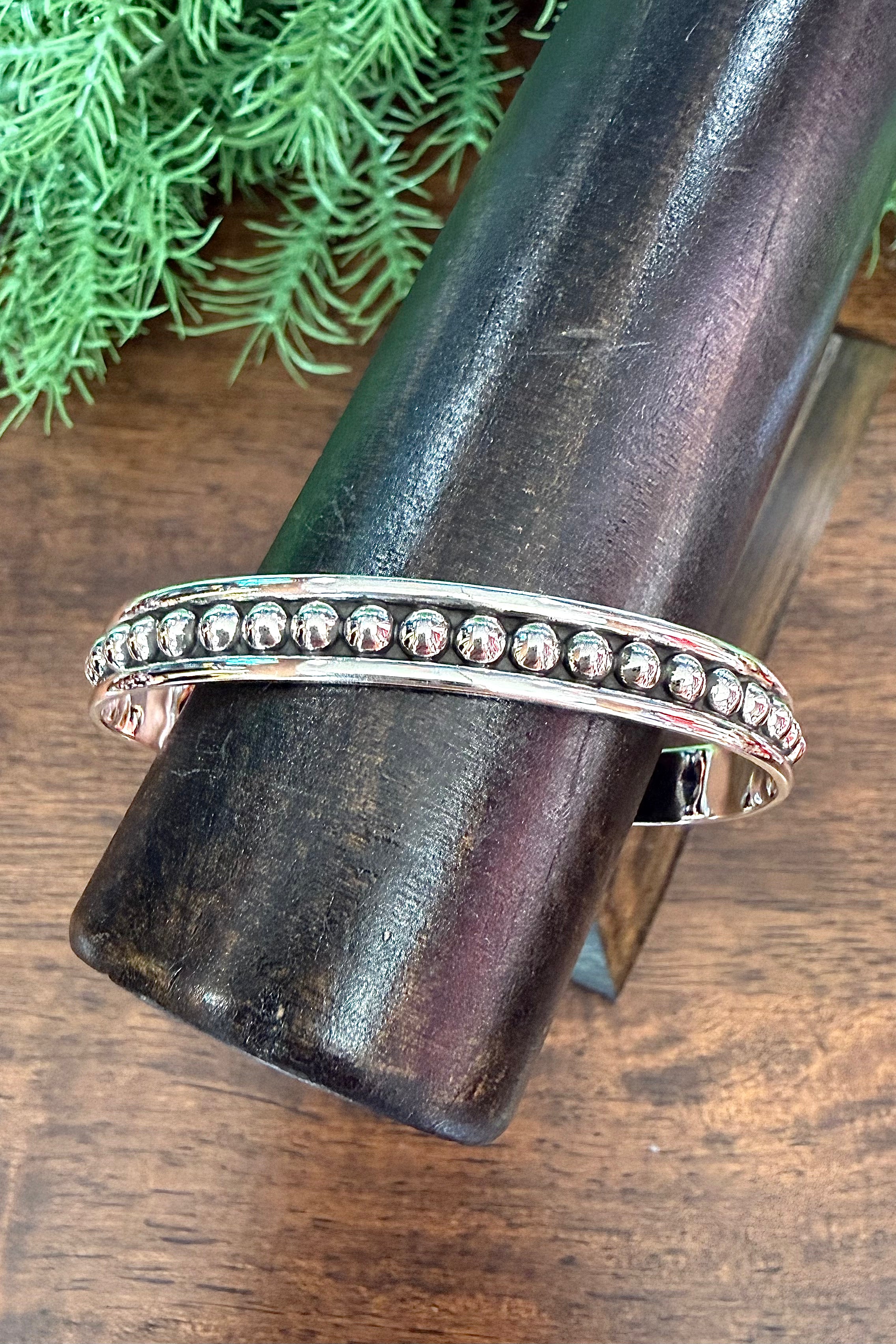 Sterling Silver 4MM Ball Cuff-Jewelry-BOHO SOL-Gallop 'n Glitz- Women's Western Wear Boutique, Located in Grants Pass, Oregon