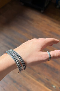 Sterling Silver 4MM Ball Cuff-Jewelry-BOHO SOL-Gallop 'n Glitz- Women's Western Wear Boutique, Located in Grants Pass, Oregon