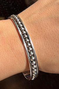 Sterling Silver 4MM Ball Cuff-Jewelry-BOHO SOL-Gallop 'n Glitz- Women's Western Wear Boutique, Located in Grants Pass, Oregon