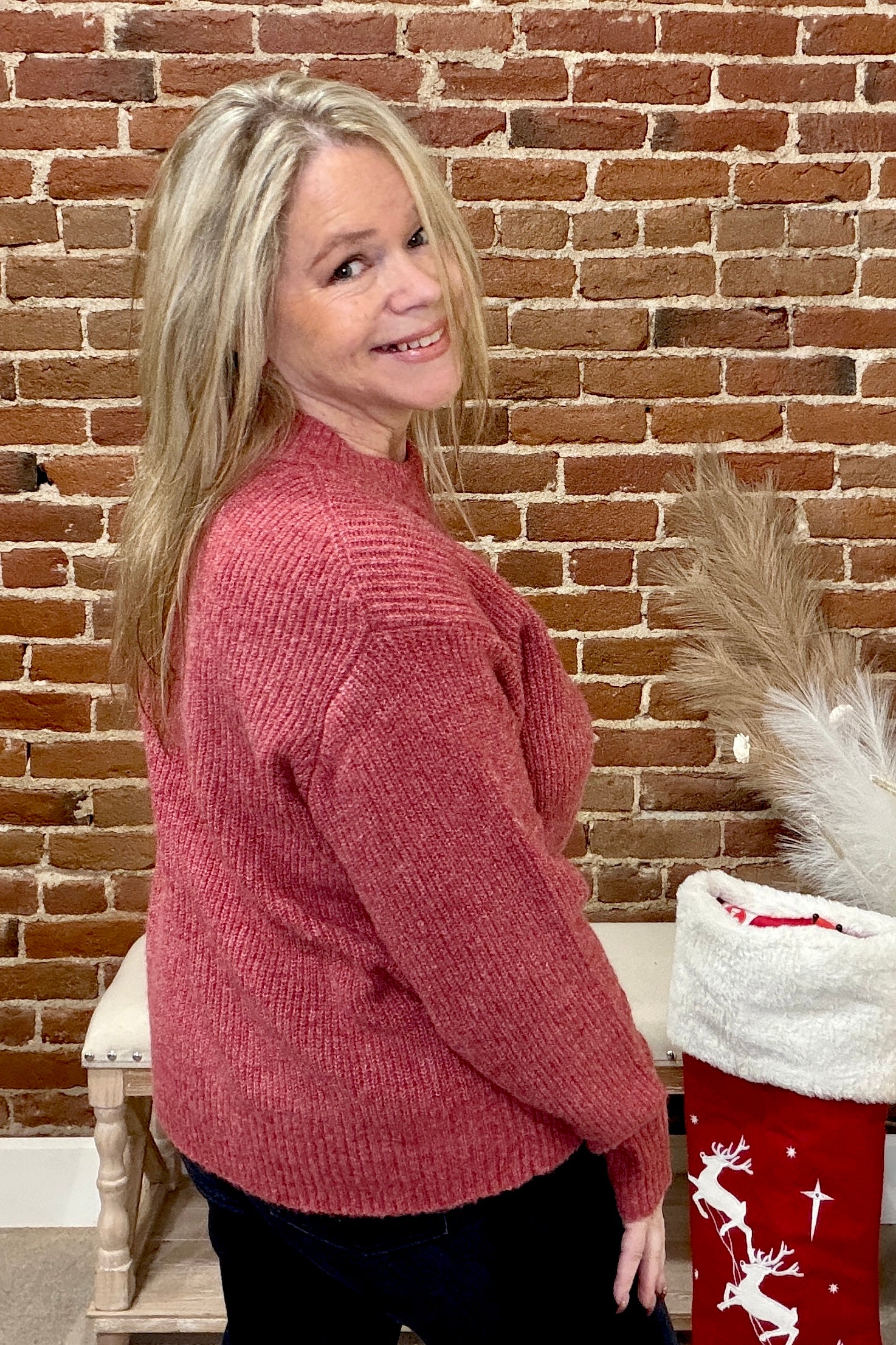 Wildberry Bloom Pullover Sweater-Top-Staccato-Gallop 'n Glitz- Women's Western Wear Boutique, Located in Grants Pass, Oregon