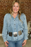Frontier Blues Denim Shirt by Judy Blue-Outerwear-Judy Blue-Gallop 'n Glitz- Women's Western Wear Boutique, Located in Grants Pass, Oregon
