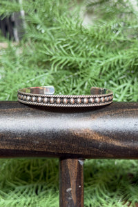 Sterling Silver 5 MM Ball Cuff With Rope Lining-Jewelry-BOHO SOL-Gallop 'n Glitz- Women's Western Wear Boutique, Located in Grants Pass, Oregon
