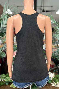 BEST EVER Racerback Tank - Vintage Black-Tank-Sanmar-Gallop 'n Glitz- Women's Western Wear Boutique, Located in Grants Pass, Oregon