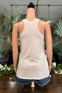 BEST EVER Racerback Tank - Heather White-Tank-Sanmar-Gallop 'n Glitz- Women's Western Wear Boutique, Located in Grants Pass, Oregon