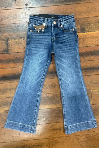 Mini Dojo Authentic Light Youth Trouser Flare By 7 For All Mankind-Girls Flare-7 for all mankind-Gallop 'n Glitz- Women's Western Wear Boutique, Located in Grants Pass, Oregon