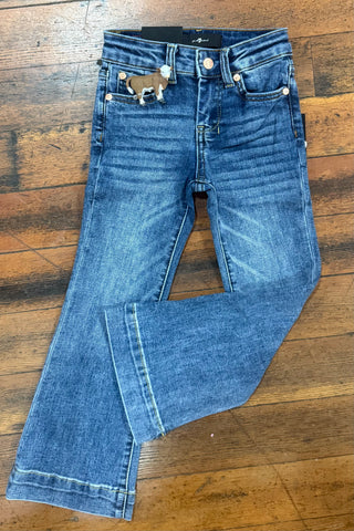 Mini Dojo Authentic Light Youth Trouser Flare By 7 For All Mankind-Girls Flare-7 for all mankind-Gallop 'n Glitz- Women's Western Wear Boutique, Located in Grants Pass, Oregon