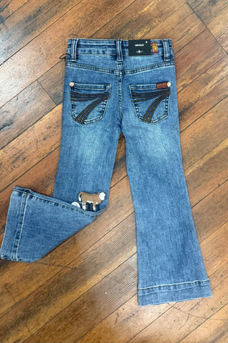 Mini Dojo Luxe Vintage Youth Trouser Flare By 7 For All Mankind-Girls Flare-7 for all mankind-Gallop 'n Glitz- Women's Western Wear Boutique, Located in Grants Pass, Oregon