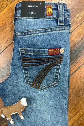 Mini Dojo Luxe Vintage Youth Trouser Flare By 7 For All Mankind-Girls Flare-7 for all mankind-Gallop 'n Glitz- Women's Western Wear Boutique, Located in Grants Pass, Oregon
