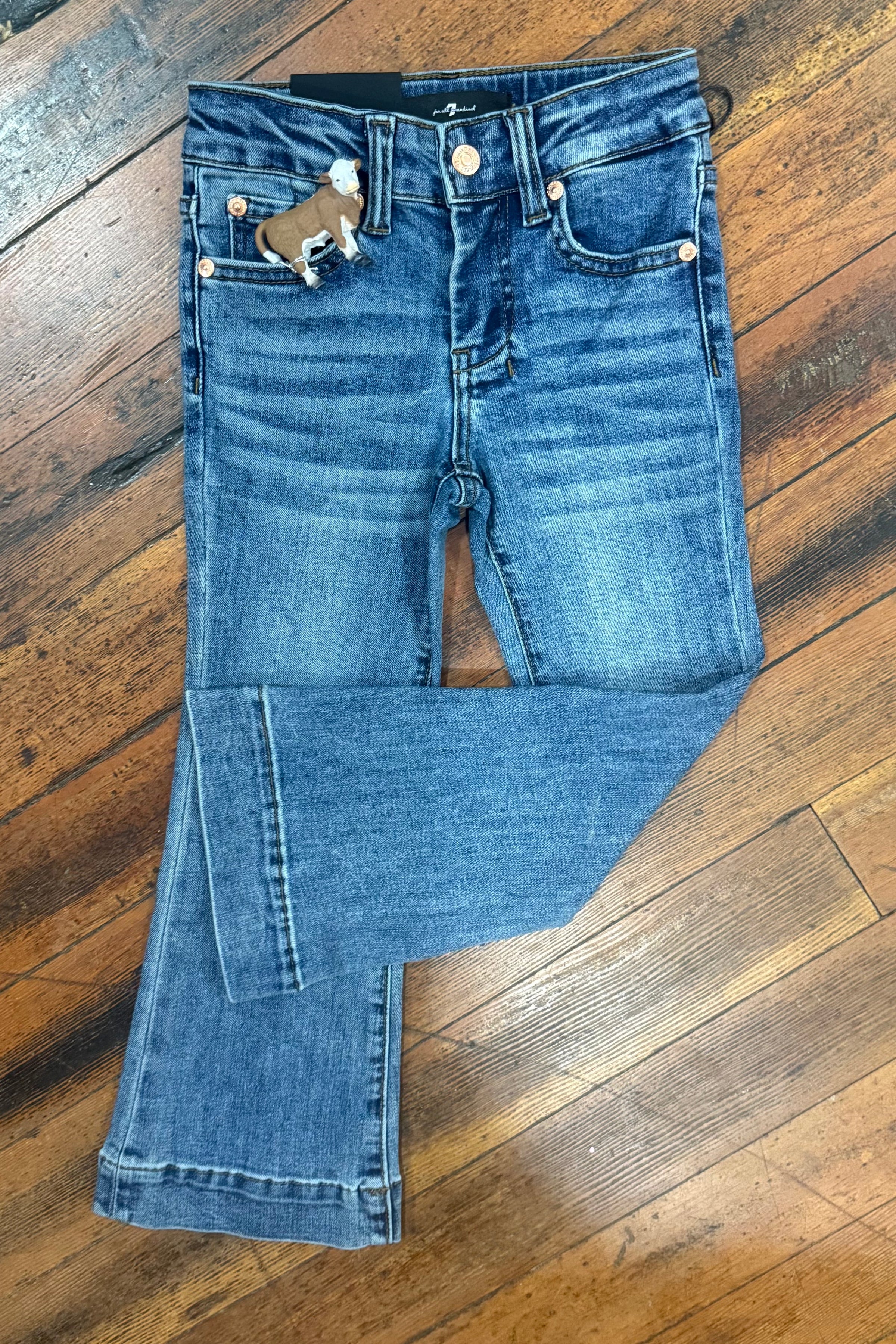 Mini Dojo Luxe Vintage Youth Trouser Flare By 7 For All Mankind-Girls Flare-7 for all mankind-Gallop 'n Glitz- Women's Western Wear Boutique, Located in Grants Pass, Oregon