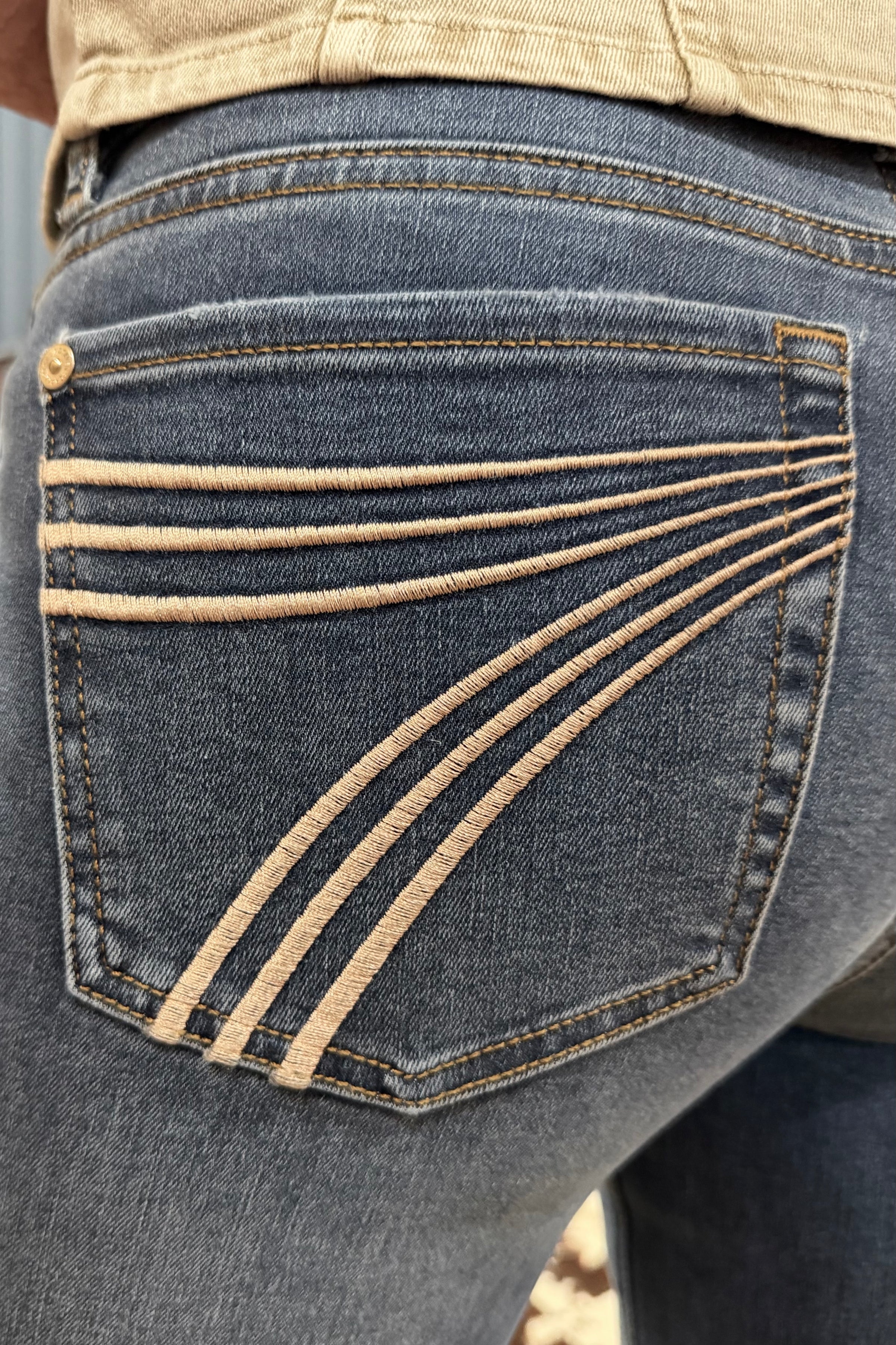 Dojo Trouser Flare By 7 For All Mankind in Gale Denim-Champagne-Flare-7 for all mankind-Gallop 'n Glitz- Women's Western Wear Boutique, Located in Grants Pass, Oregon