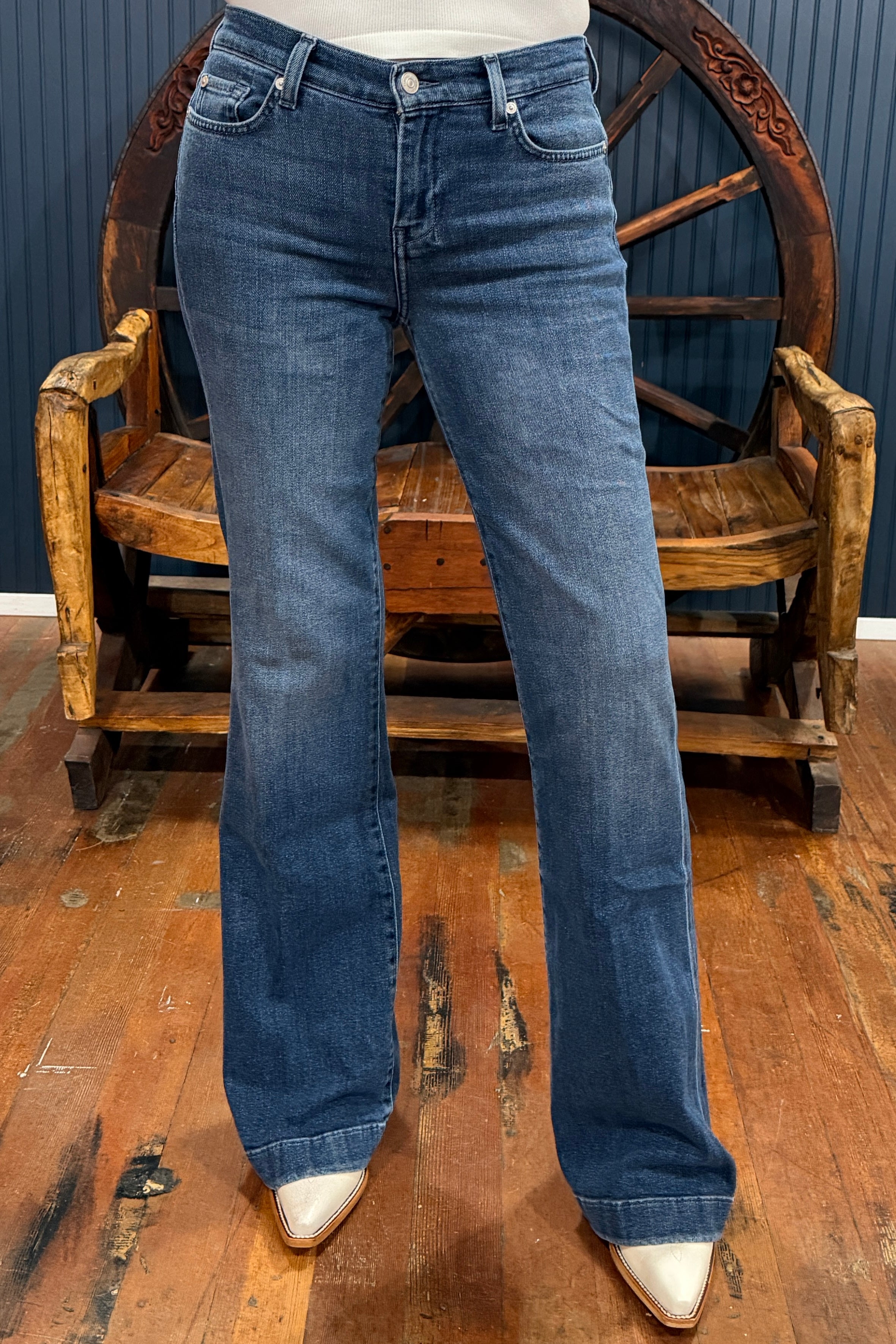Dojo Flux Trouser Flare By 7 For All Mankind-Flare-7 for all mankind-Gallop 'n Glitz- Women's Western Wear Boutique, Located in Grants Pass, Oregon
