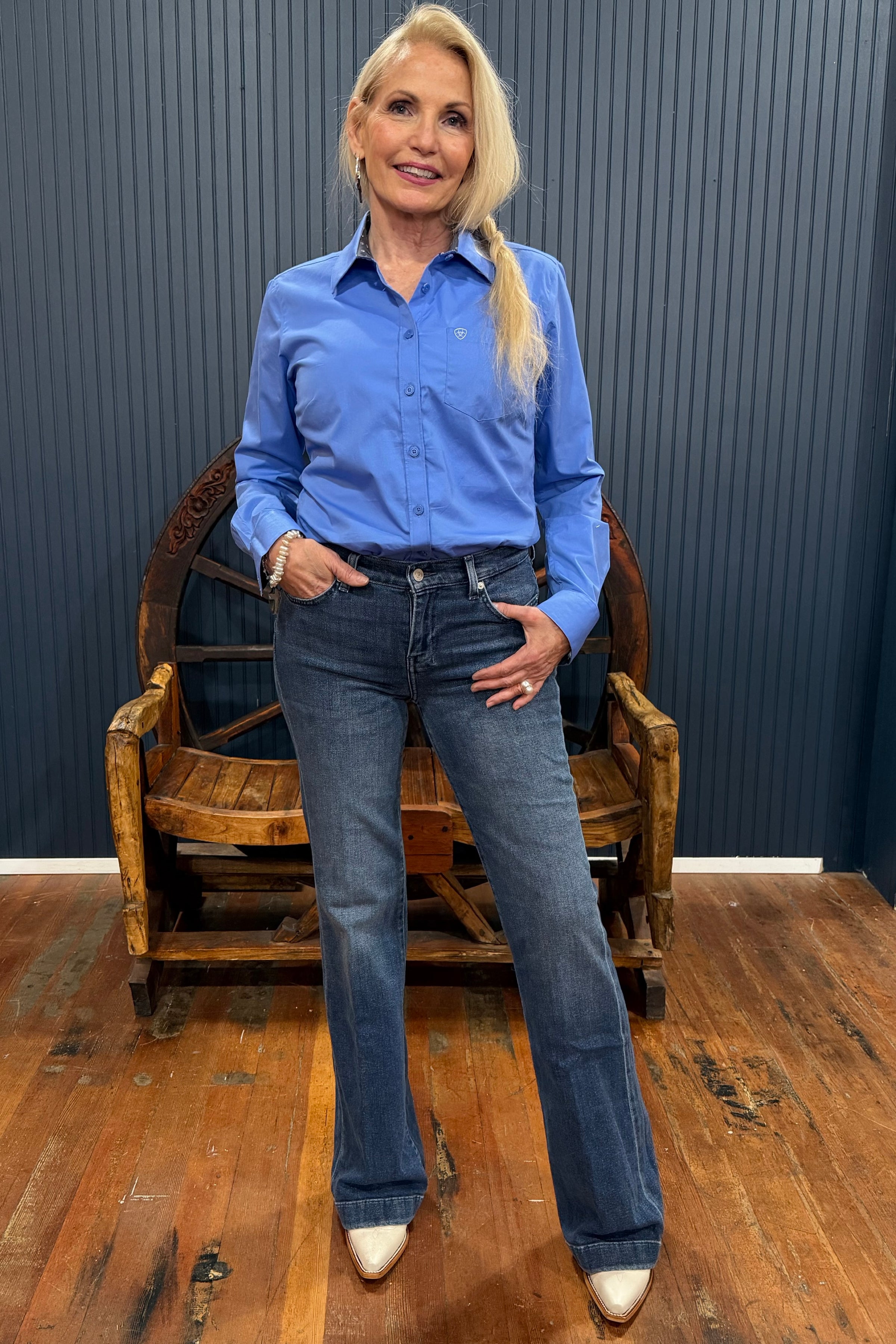 Dojo Flux Trouser Flare By 7 For All Mankind-Flare-7 for all mankind-Gallop 'n Glitz- Women's Western Wear Boutique, Located in Grants Pass, Oregon