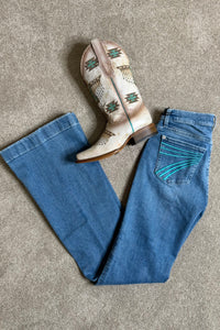 Dojo Iceflow Trouser Flare By 7 For All Mankind-Flare-7 for all mankind-Gallop 'n Glitz- Women's Western Wear Boutique, Located in Grants Pass, Oregon