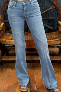 Dojo Iceflow Trouser Flare By 7 For All Mankind-Flare-7 for all mankind-Gallop 'n Glitz- Women's Western Wear Boutique, Located in Grants Pass, Oregon
