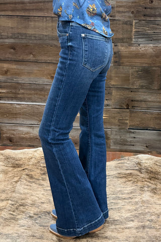 High Waist Trouser Flare by Judy Blue-Trouser-Judy Blue-Gallop 'n Glitz- Women's Western Wear Boutique, Located in Grants Pass, Oregon