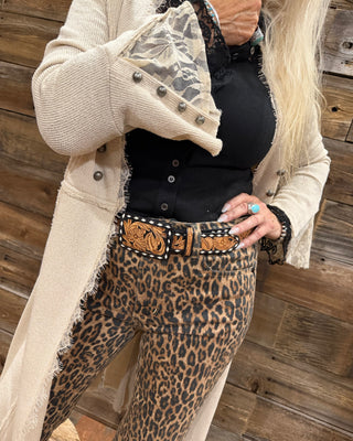 High Waist Leopard Flare by Judy Blue-Flare-Judy Blue-Gallop 'n Glitz- Women's Western Wear Boutique, Located in Grants Pass, Oregon