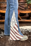 Judy Blue Americana Flag Print Jeans-Flare-Judy Blue-Gallop 'n Glitz- Women's Western Wear Boutique, Located in Grants Pass, Oregon