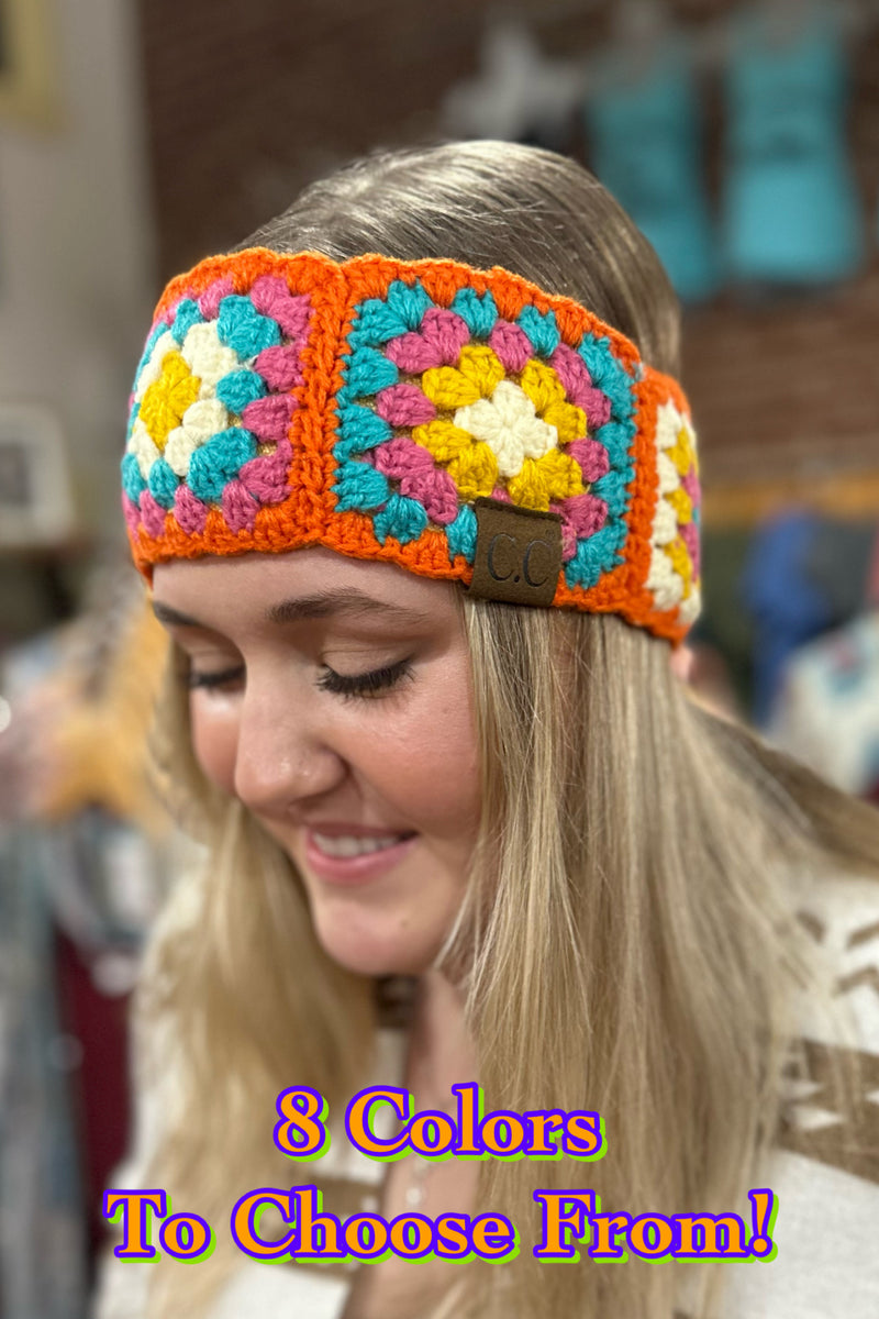 Fuzzy Lined Crochet Head Wrap By C.C Beanie-Beanie/Scarf-C.C. Beanie-Gallop 'n Glitz- Women's Western Wear Boutique, Located in Grants Pass, Oregon