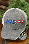 Ariat Men's Embroidered USA Flag Logo Cap-Men's Ball Cap-M&F-Gallop 'n Glitz- Women's Western Wear Boutique, Located in Grants Pass, Oregon