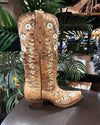 Floral Embroidered Distressed Snip Toe Boot by Corral Boots-Women's Boot-Corral Boots-Gallop 'n Glitz- Women's Western Wear Boutique, Located in Grants Pass, Oregon