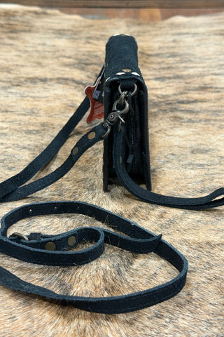Black Suede Crossbody Organizer-Purse-American Darling-Gallop 'n Glitz- Women's Western Wear Boutique, Located in Grants Pass, Oregon
