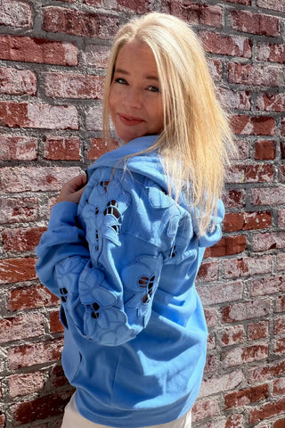 Blueberry Love Story Zip Up Hoodie by Ampersand-Hoodie-Ampersand-Gallop 'n Glitz- Women's Western Wear Boutique, Located in Grants Pass, Oregon