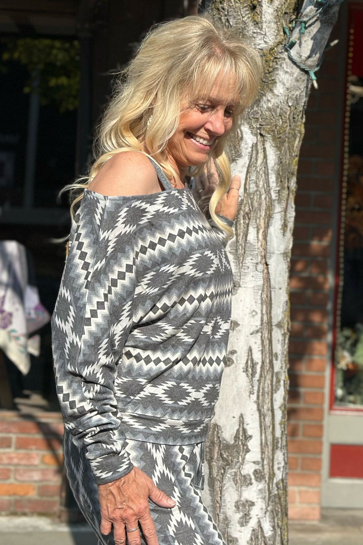 Super Soft Chevron Aztec Pullover by The Range / Rock n Roll-top-Rock & Roll Denim-Gallop 'n Glitz- Women's Western Wear Boutique, Located in Grants Pass, Oregon