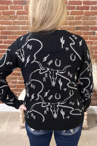 Ainsley Western Sweater by Outback-top-Outback Trading-Gallop 'n Glitz- Women's Western Wear Boutique, Located in Grants Pass, Oregon