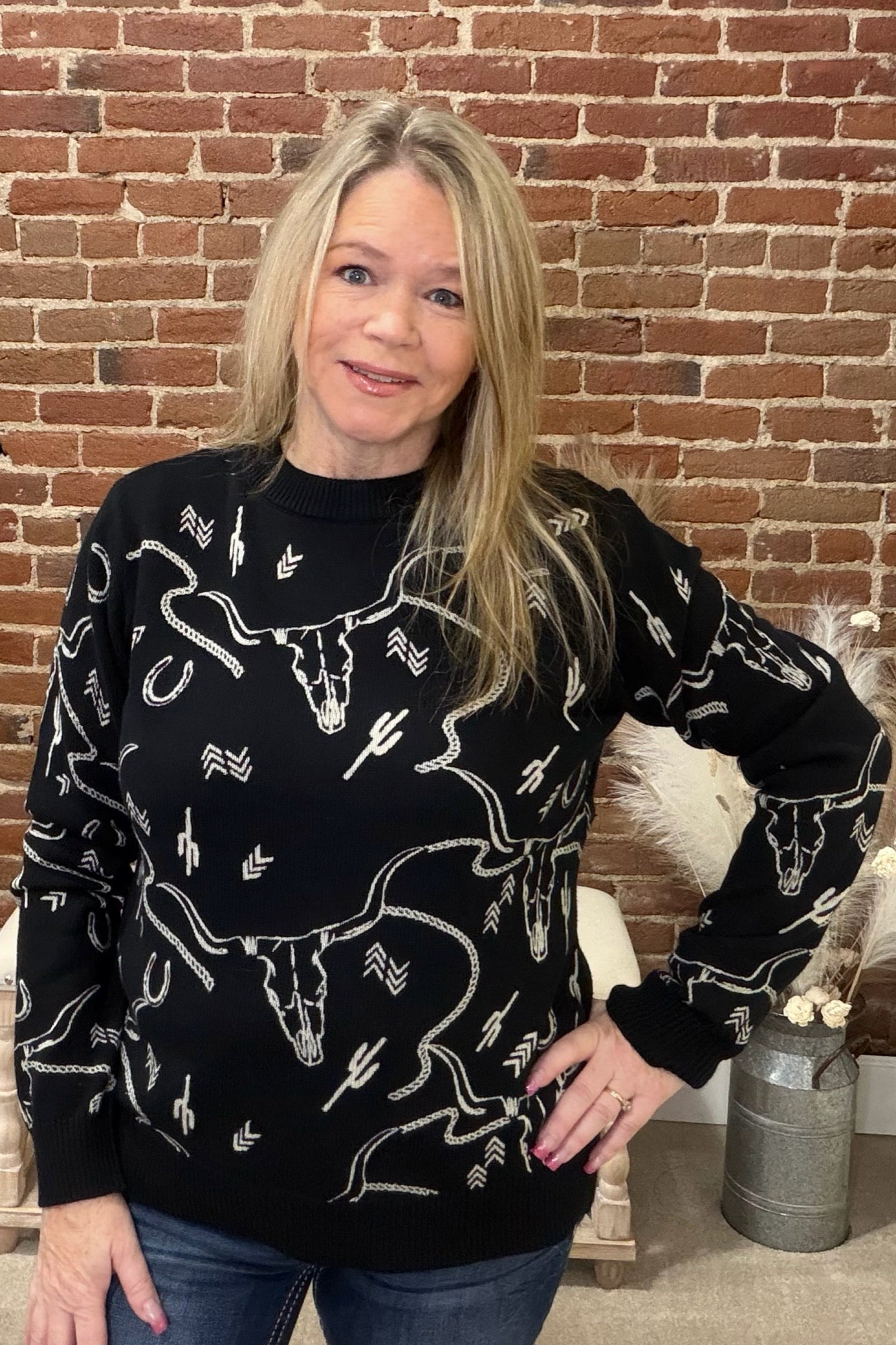 Ainsley Western Sweater by Outback-top-Outback Trading-Gallop 'n Glitz- Women's Western Wear Boutique, Located in Grants Pass, Oregon