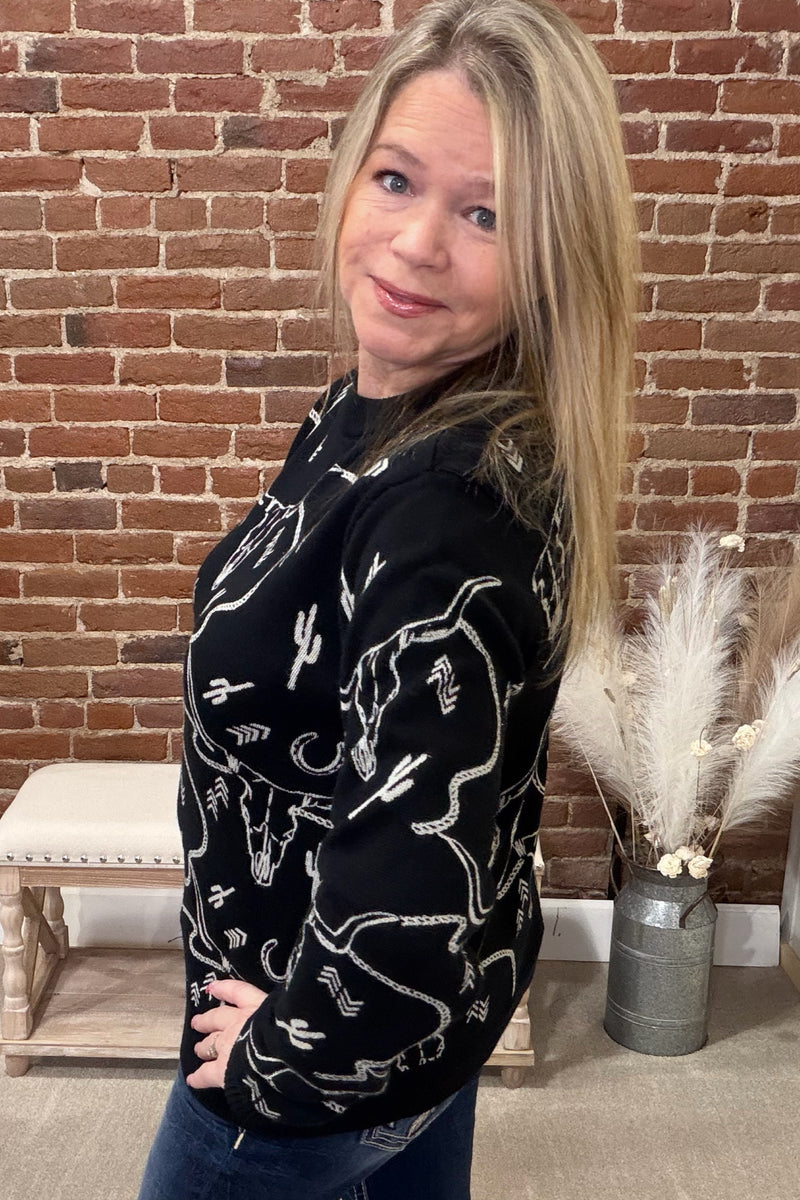 Ainsley Western Sweater by Outback-top-Outback Trading-Gallop 'n Glitz- Women's Western Wear Boutique, Located in Grants Pass, Oregon