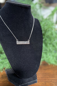 Sterling Silver Ball Bar Necklace-Jewelry-BOHO SOL-Gallop 'n Glitz- Women's Western Wear Boutique, Located in Grants Pass, Oregon