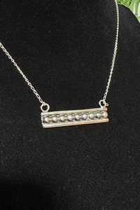 Sterling Silver Ball Bar Necklace-Jewelry-BOHO SOL-Gallop 'n Glitz- Women's Western Wear Boutique, Located in Grants Pass, Oregon