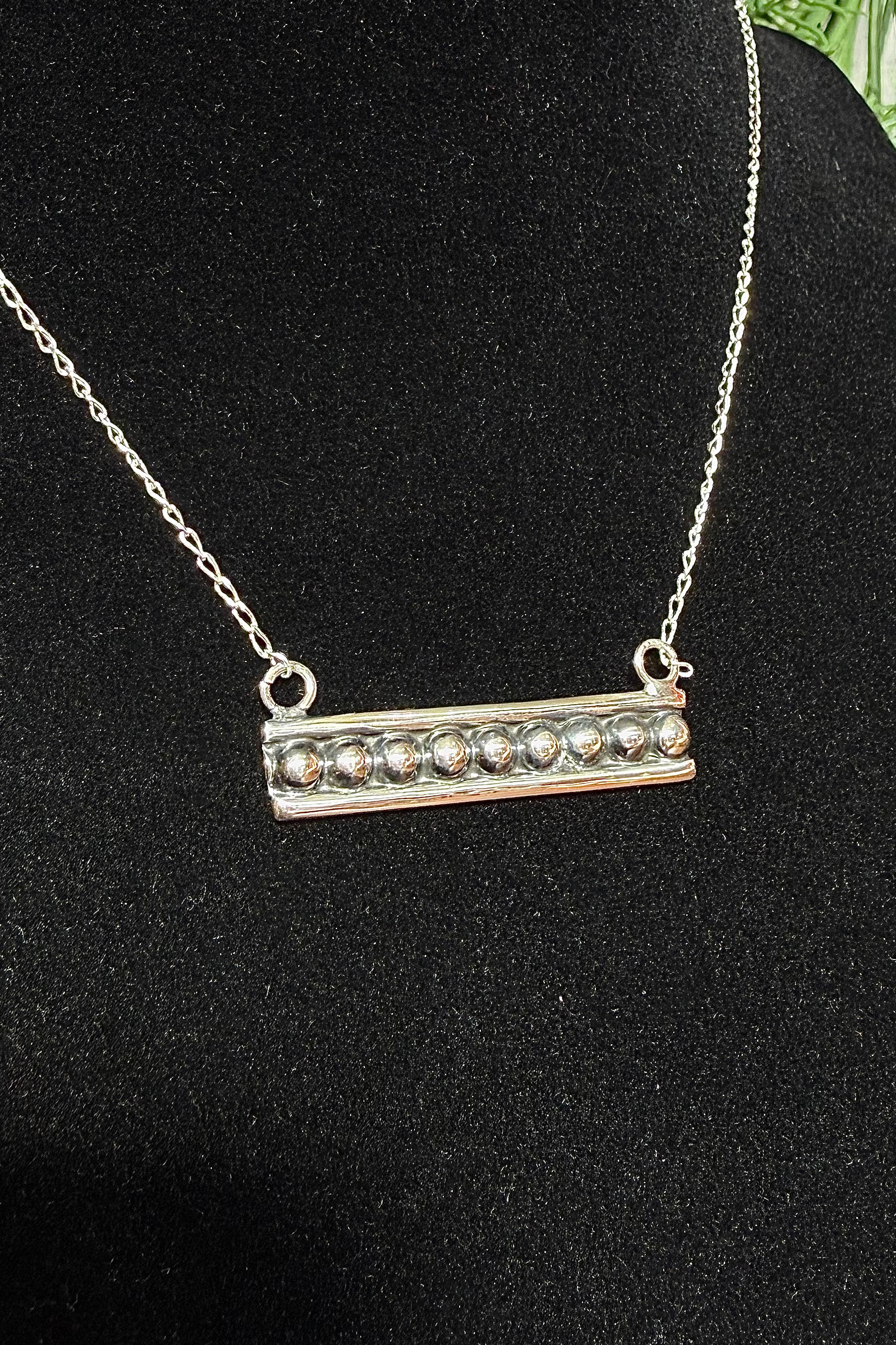 Sterling Silver Ball Bar Necklace-Jewelry-BOHO SOL-Gallop 'n Glitz- Women's Western Wear Boutique, Located in Grants Pass, Oregon