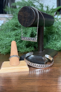 Sterling Silver Ball Bar Necklace-Jewelry-BOHO SOL-Gallop 'n Glitz- Women's Western Wear Boutique, Located in Grants Pass, Oregon