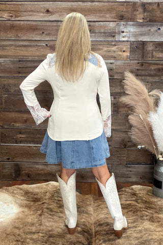 Blue Jean Midi Belle Dress-Dress-ee:some-Gallop 'n Glitz- Women's Western Wear Boutique, Located in Grants Pass, Oregon