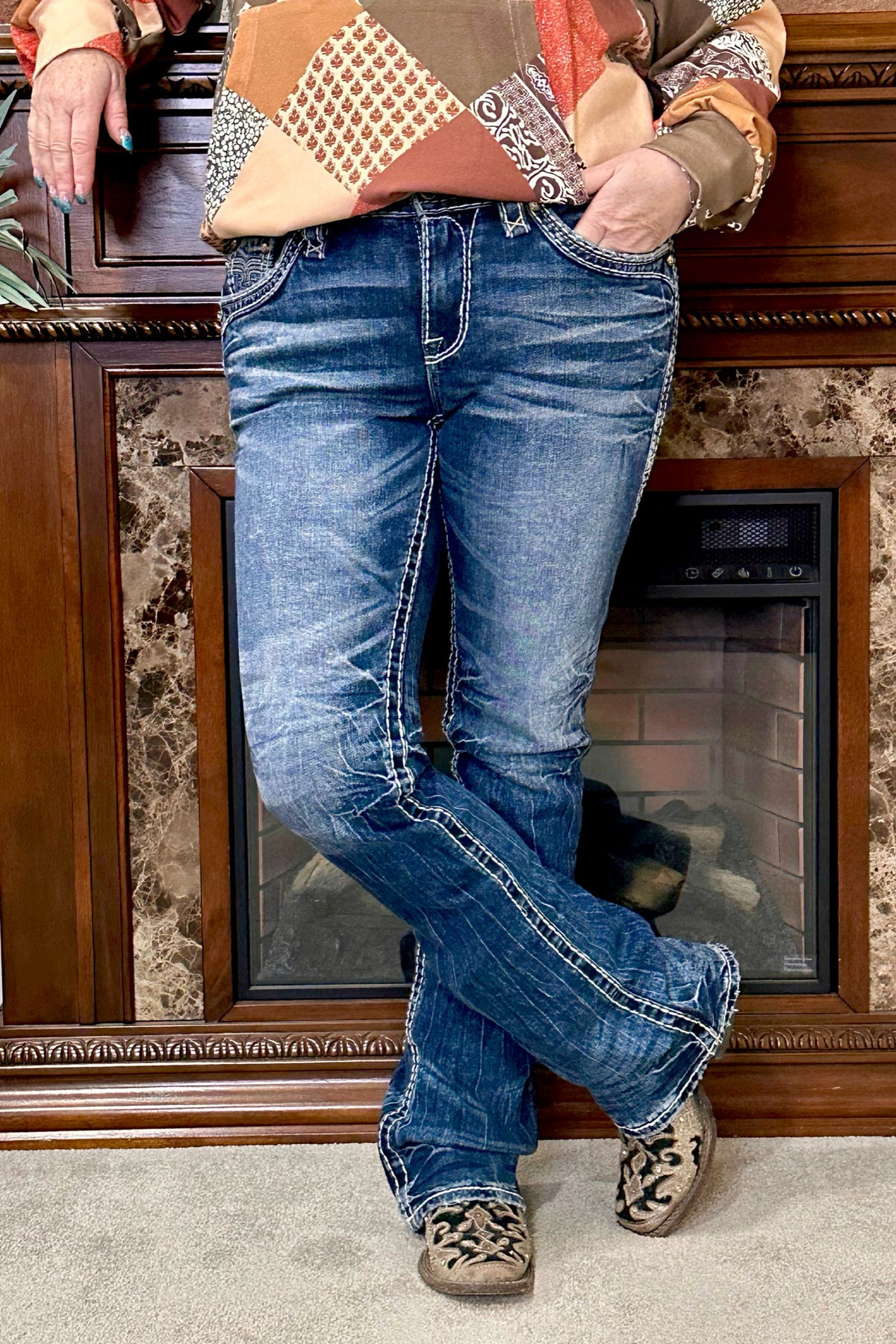 Rock Revival "Bowie" Bootcut Jean-Bootcut-Rock Revival-Gallop 'n Glitz- Women's Western Wear Boutique, Located in Grants Pass, Oregon